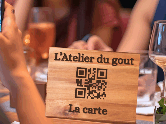 👉Plaque QR gravée sur bois 5 unités