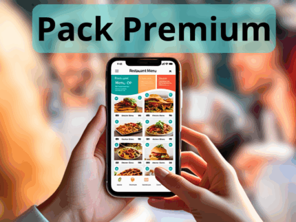 Abonnement QR Table + Pack Premium: 50 Porte clefs - 24 Sous verres - 10 Plaque bois (Copie)